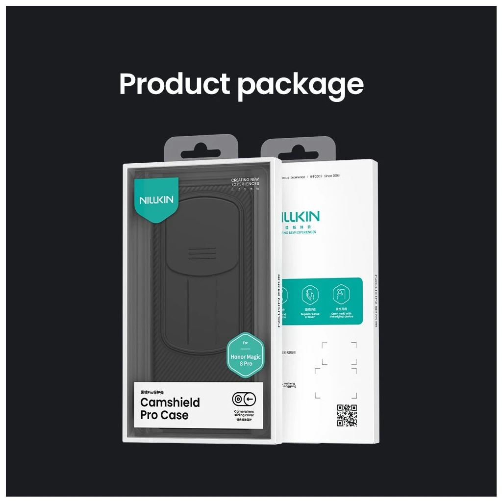 Nillkin CamShield PRO kemény tok Honor Magic 8 Pro készülékhez fekete