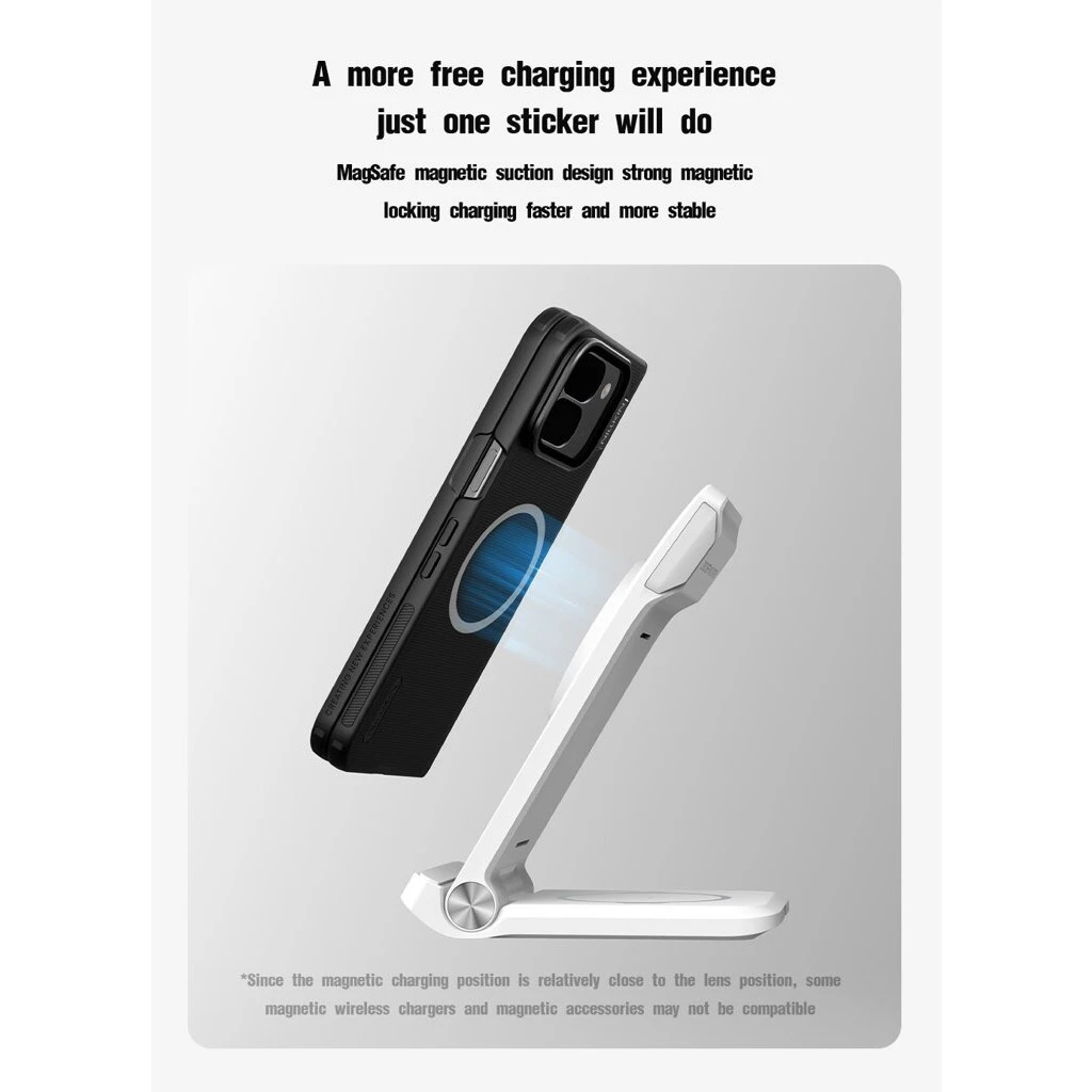 Nillkin Super Frosted Prop Magnetic tok for Google Pixel 10 Pro Fold készülékhez fekete