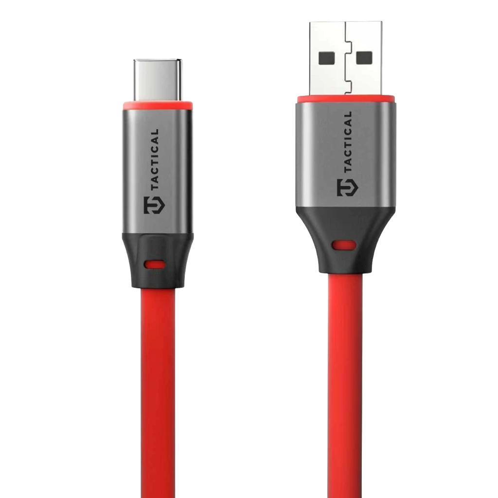 Tactical Fat Man 2.0 kábel USB-A/USB-C 1m piros