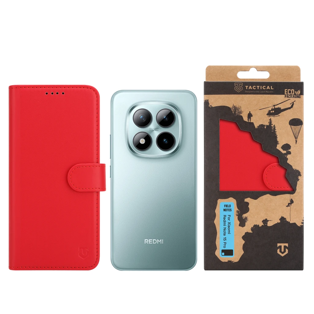 Tactical Field Notes a Xiaomi Redmi Note 15 Pro készülékhez piros