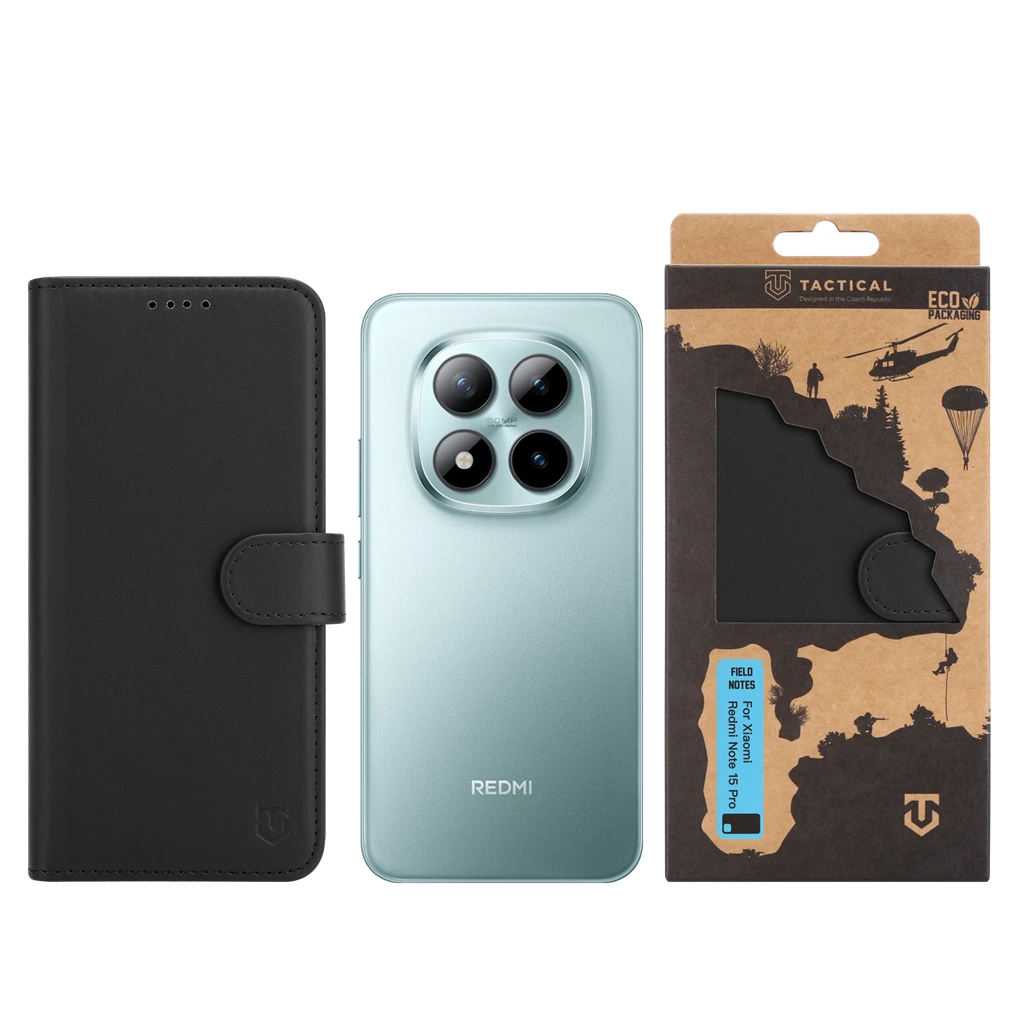 Tactical Field Notes tok Xiaomi Redmi Note 15 Pro készülékhez fekete