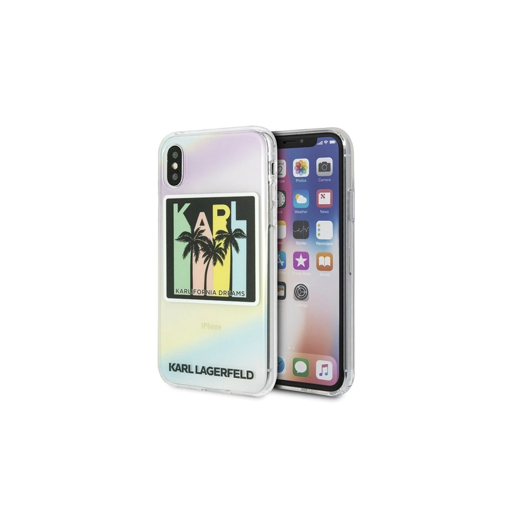 Karl Lagerfeld KLHCPXIRKD iPhone X/Xs készülékhez kemény tok Kalifornia Dreams
