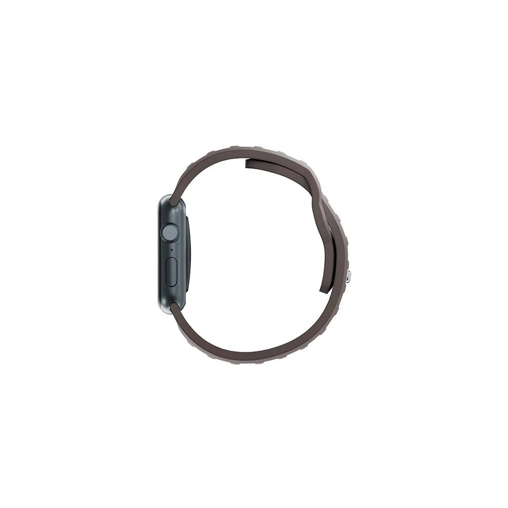 3MK szilikon óraszíj Apple Watch készülékhez 38/40/41mm szürkésbarna