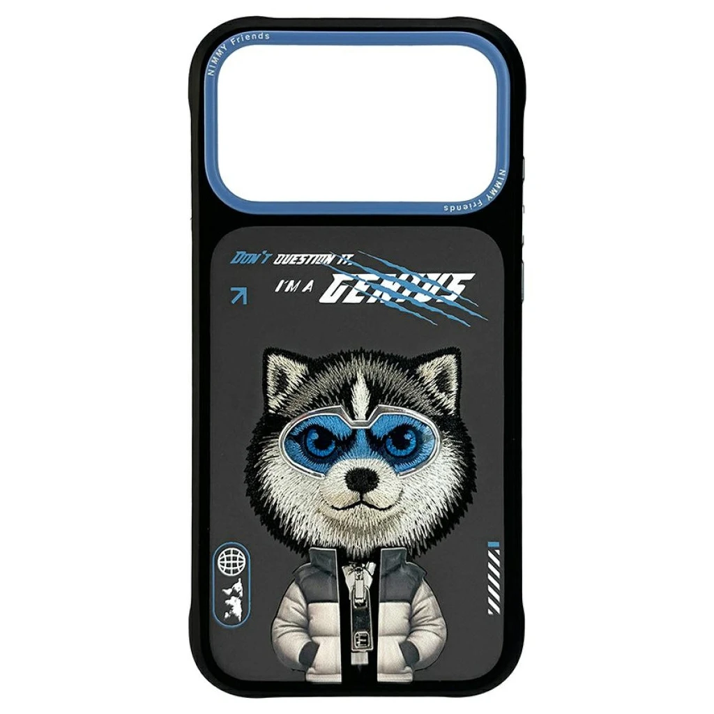 Nimmy Cool&Cute 2.0 Wolf tok az iPhone 17 Pro készülékhez fekete
