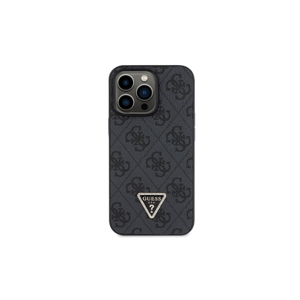 Guess GUHCP13XP4TDSCPK iPhone 13 Pro Max 6.7″ készülékhez kemény tok Crossbody 4G Metal Logo fekete