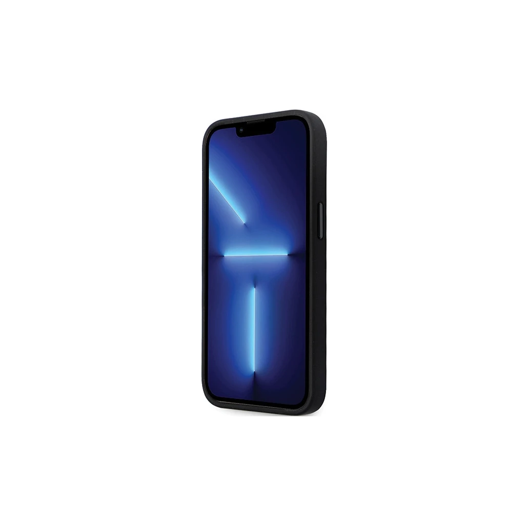 Karl Lagerfeld KLHCP14LSMHKNPK iPhone 14 Pro 6.1 készülékhez szilikon Ikonik fém díszpin fekete