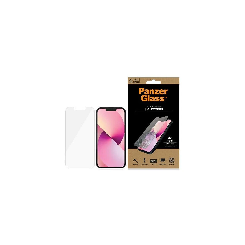 PanzerGlass Standard Super+ iPhone 13Mini készülékhez 5,4″ antibakteriális kijelzővédő 2741
